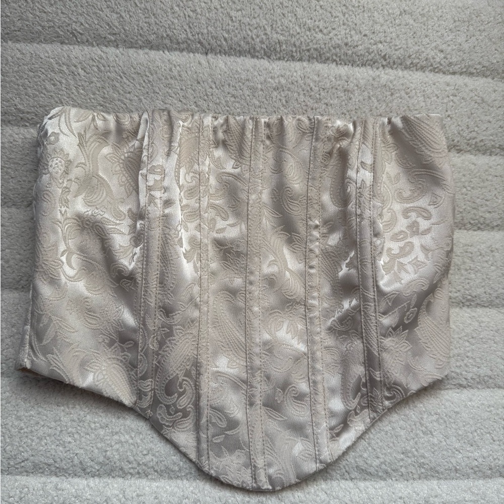 Princess Polly Armona Strapless Top Cream